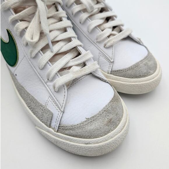 Nike Blazer Mid 77 Vintage Sneaker Shoes White/Pine Green Size US10.5 EU44.5 - Picture 10 of 11